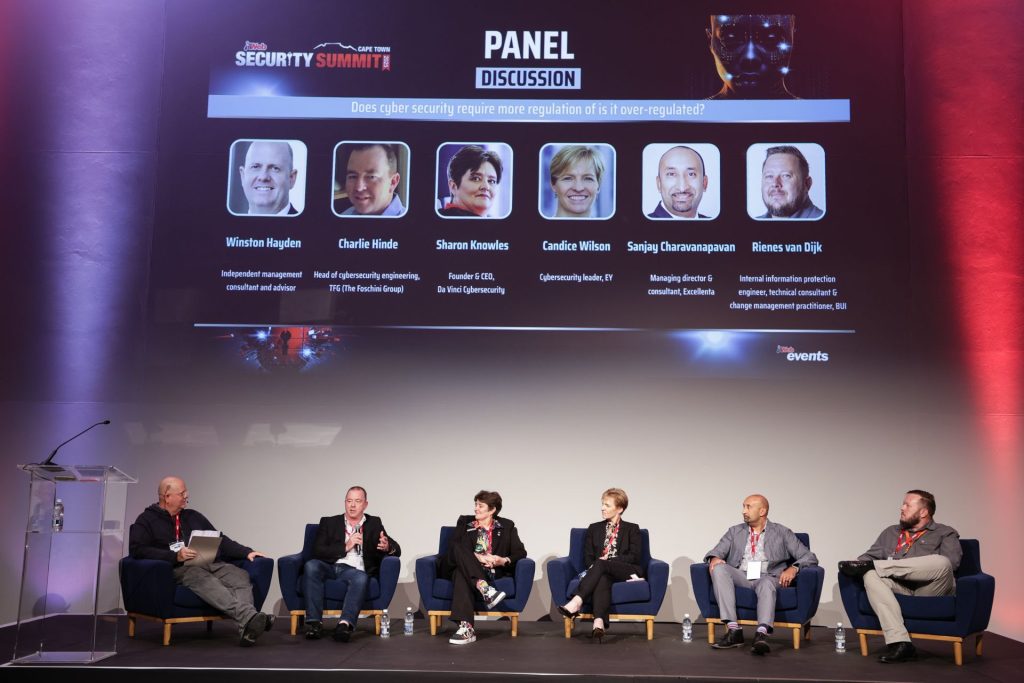 Sharon Knowles Panel Discussion on "Does cybersecurity require more regulation or is it over regulated?"